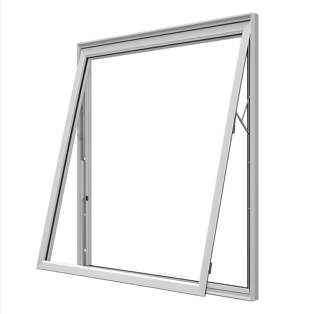 Awning Window (4 9/16) — open view