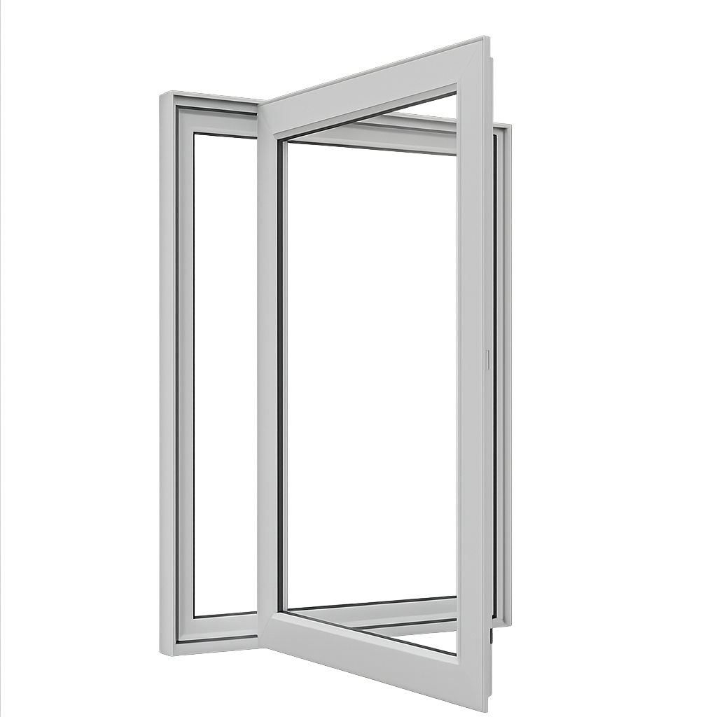 Casement Window (4 9/16) — open view