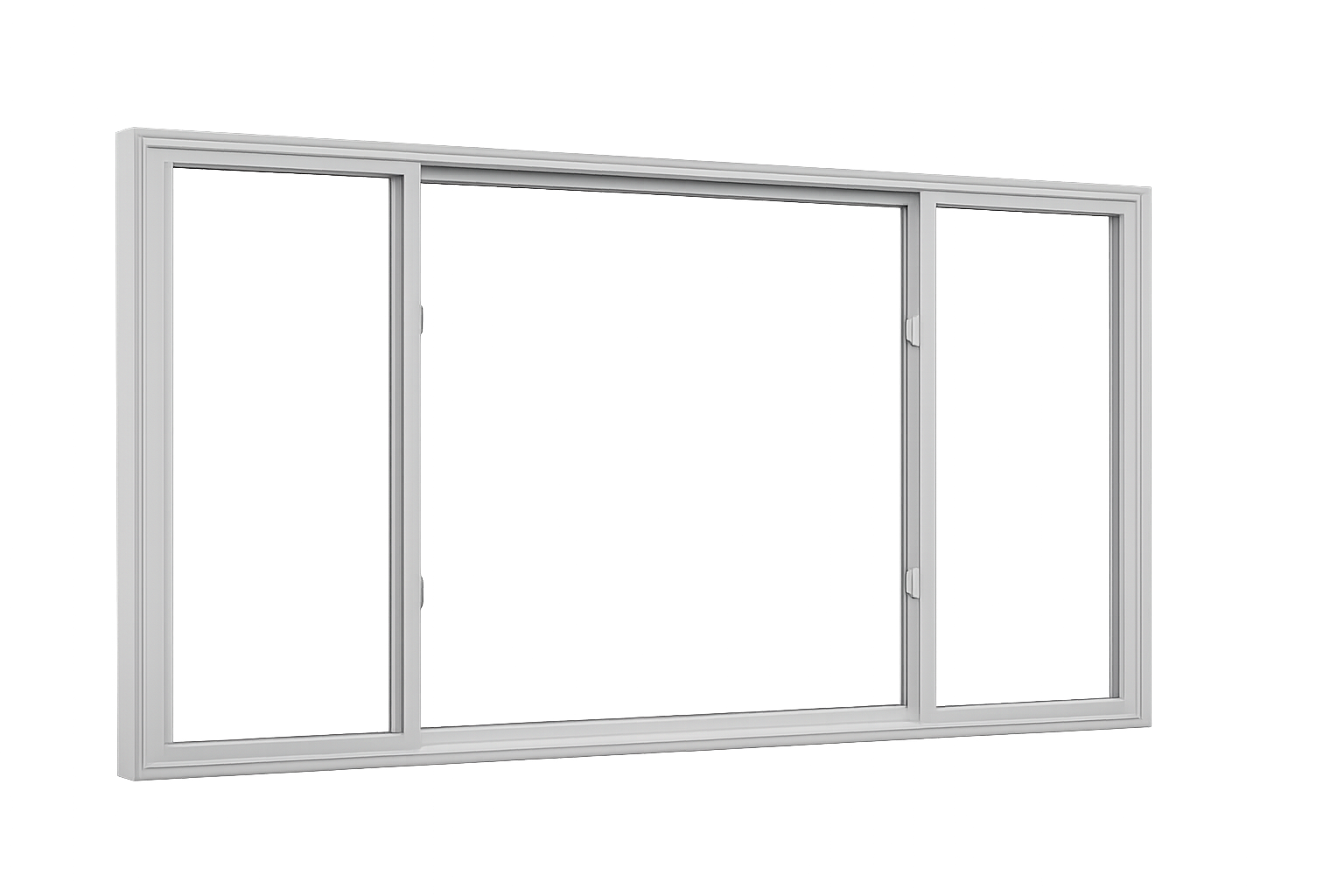 End Vent Slider Window (4 9/16) — closed view