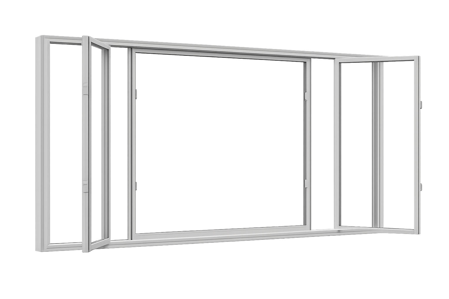 End Vent Slider Window (4 9/16) — open view