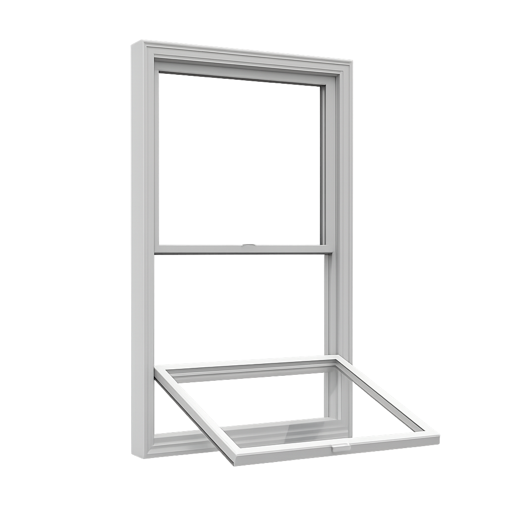 Single Hung Window (4 9/16) — open view