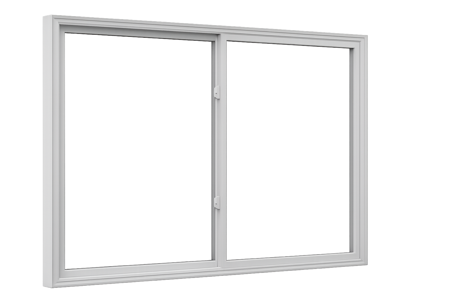 Double Slider Window — closed view