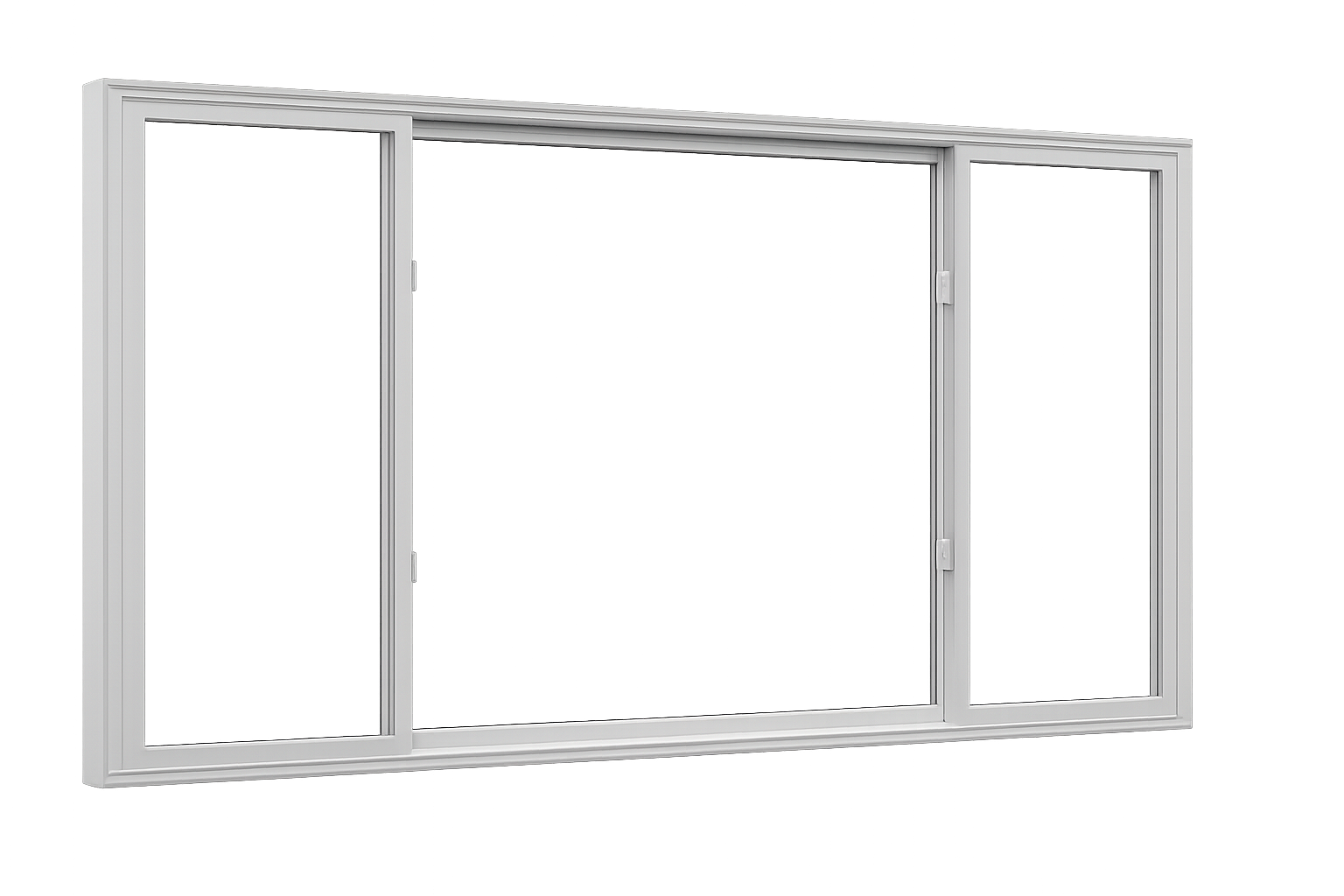 End Vent Slider Window — closed view