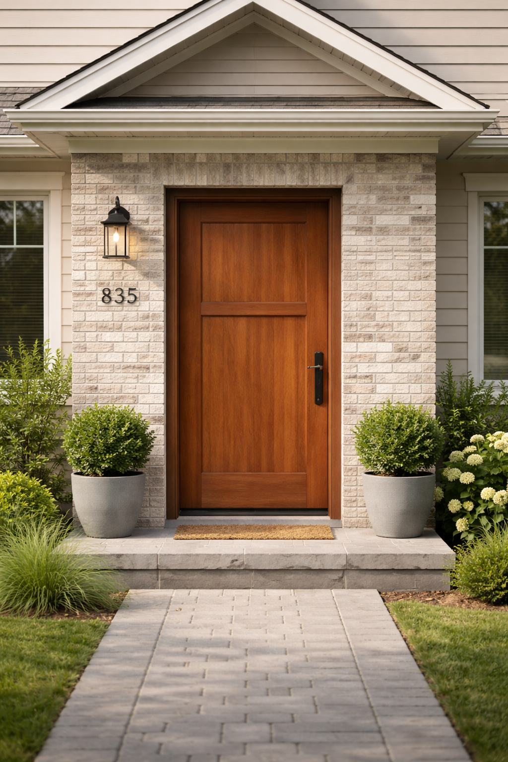 Luxury front entry door