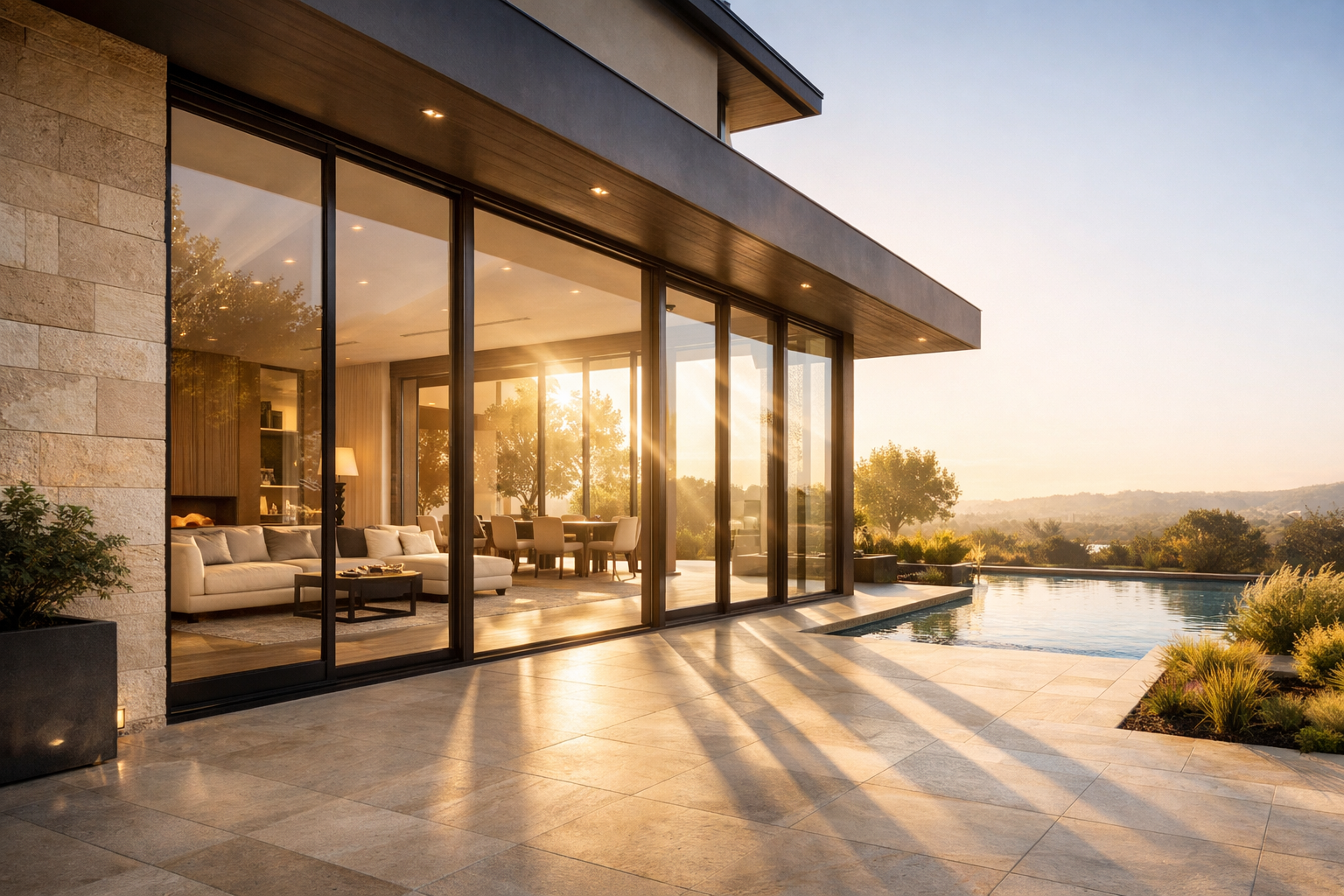 Luxury home with premium windows and doors